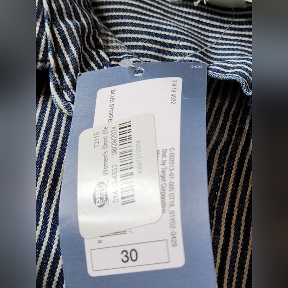 Women's Short Sleeve Denim Jumpsuit - Universal Thread Size 30 - Picture 5 of 16